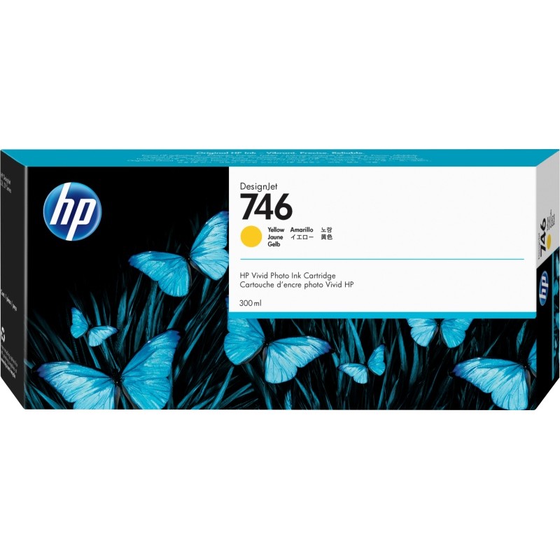 Rašalinė kasetė HP 746 300-ml DesignJet geltona