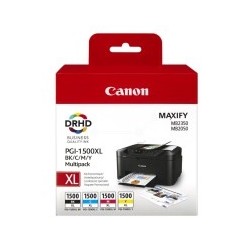 Canon PGI-1500 XL (9182B004), juoda, žydra, purpurinė, geltona kasetė