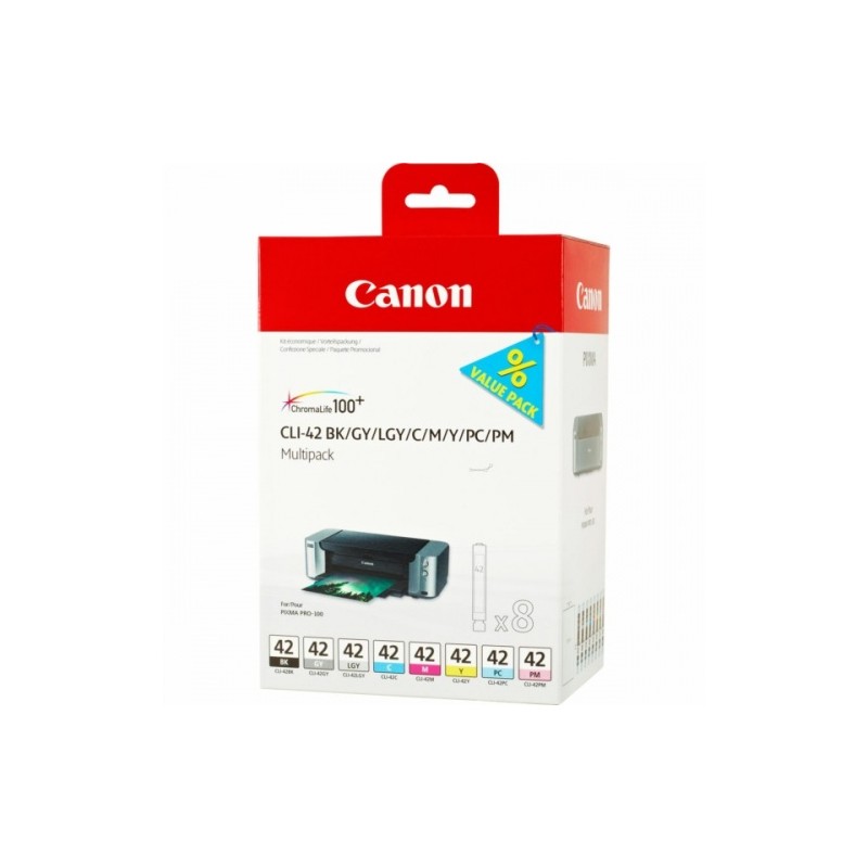 Canon CLI-42 (6384B010), 8 spalvų kasečių rinkinys