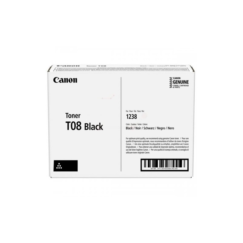 Canon T08 (3010C006), juoda kasetė