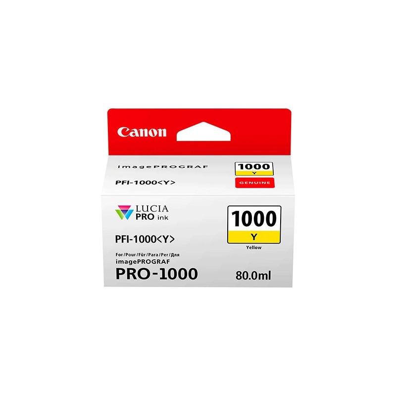 Canon PFI-1000Y (0549C001), Geltona kasetė