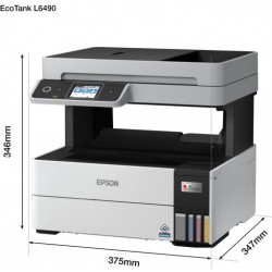 Spausdintuvas rašalinis Epson EcoTank L6490 A4, Spalvotas, ADF, WiFi