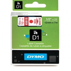 Dymo Label 45015 Balta/Raudona (S0720550), juostelė