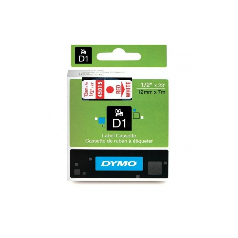 Dymo Label 45015 Balta/Raudona (S0720550), juostelė