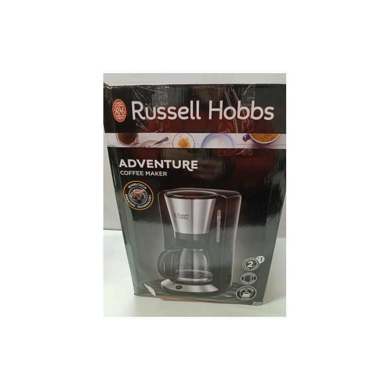 Ecost prekė po grąžinimo, Russell Hobbs Adventure 24010-56 Kavos aparatas, nerūdijantis plienas, sti