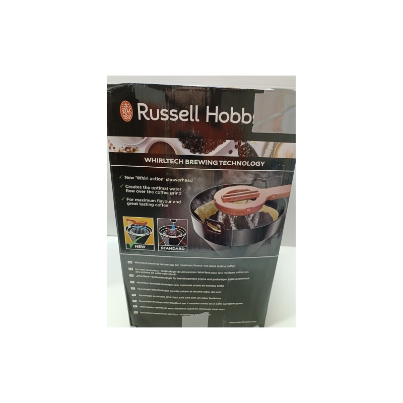 Ecost prekė po grąžinimo, Russell Hobbs Adventure 24010-56 Kavos aparatas, nerūdijantis plienas, sti