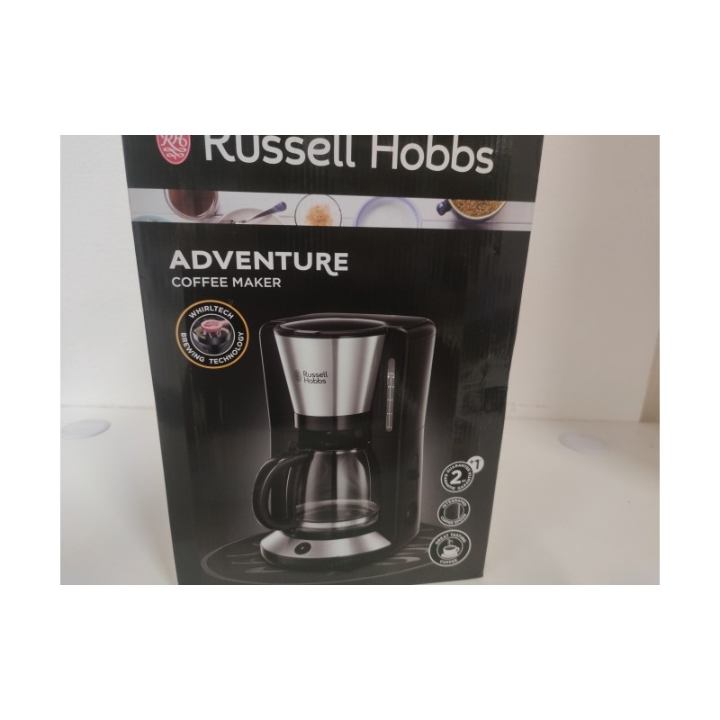 Ecost prekė po grąžinimo, Russell Hobbs Adventure 24010-56 Kavos aparatas, nerūdijantis plienas, sti