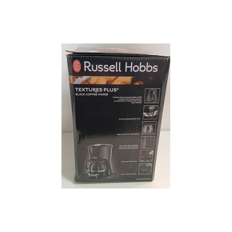 Ecost prekė po grąžinimo, Russell Hobbs amerikietiškas kavos aparatas, 1,25 l, nuimamas filtro laiki