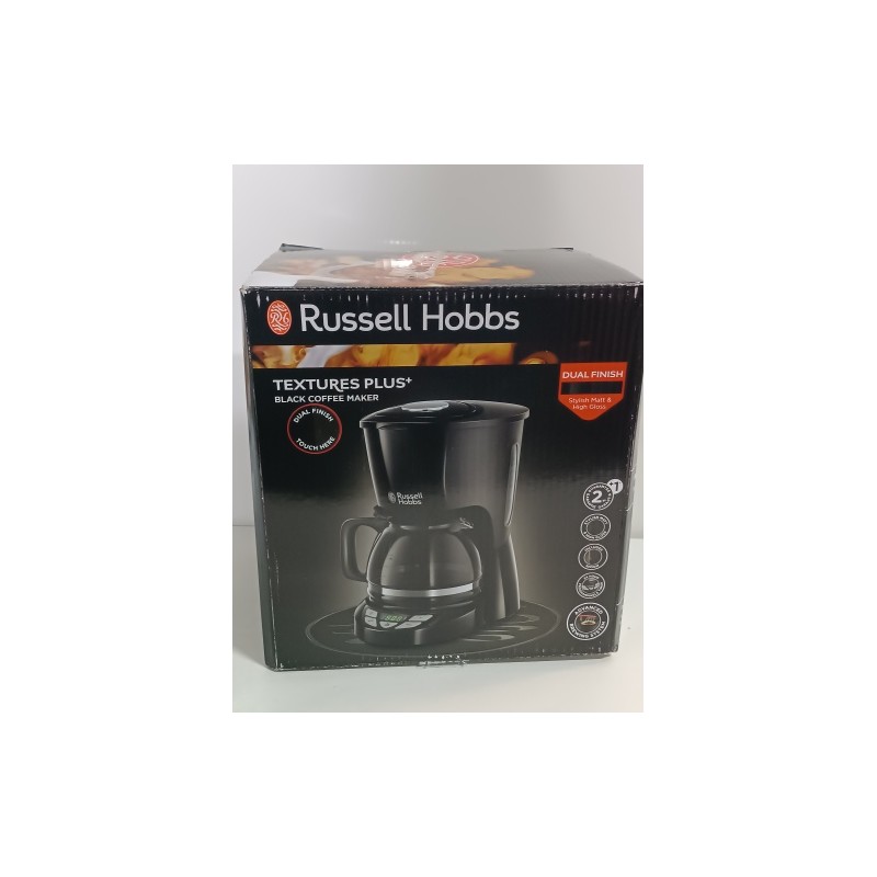 Ecost prekė po grąžinimo, Russell Hobbs amerikietiškas kavos aparatas, 1,25 l, nuimamas filtro laiki