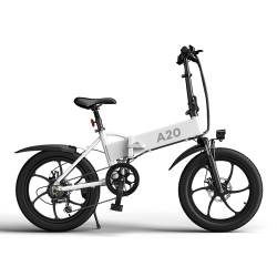Elektrinis dviratis ADO A20+, Baltas