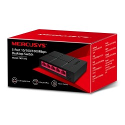 Tinklo šakotuvas Mercusys Switch MS105G Unmanaged, Desktop, Power supply type External