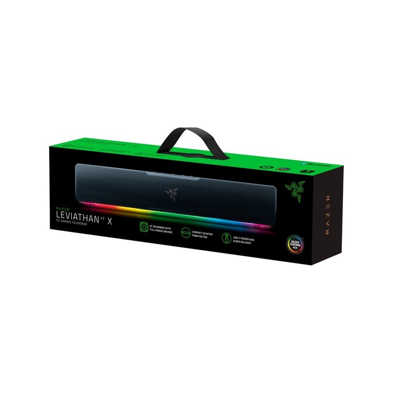 Garso kolonėlė Razer RZ05-04280100-R3M1 Leviathan V2 X Soundbar, Juoda