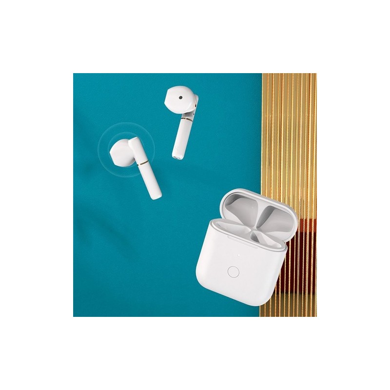 Bevielės ausinės Xiaomi QCY M18 TWS Earbuds, baltos