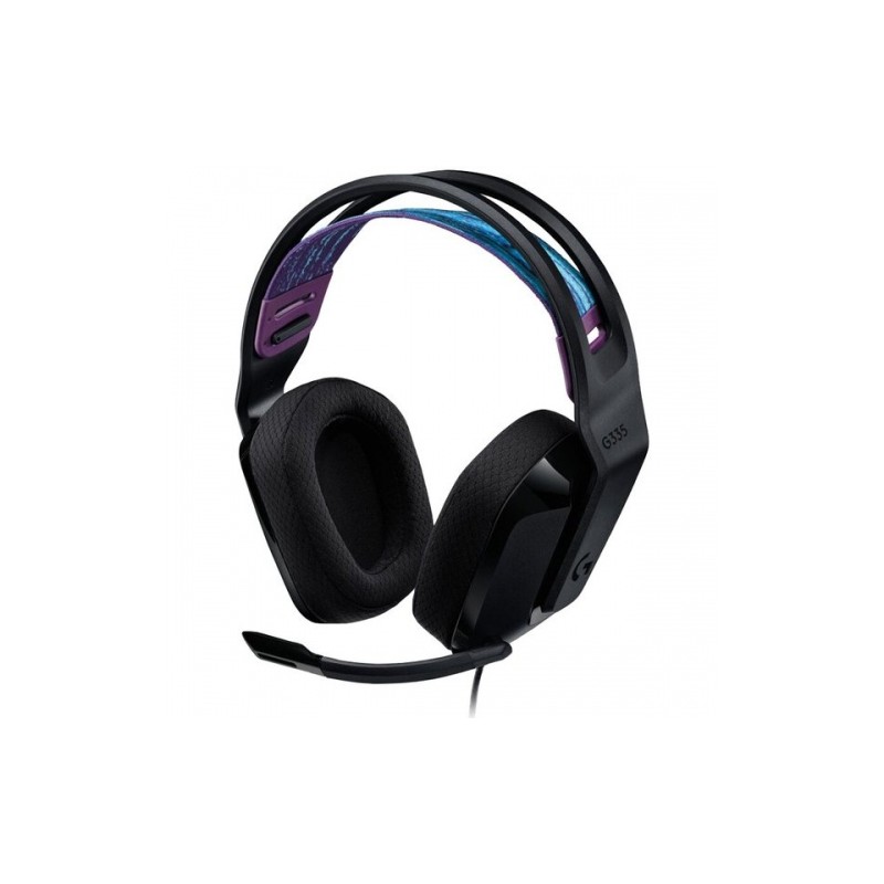 Žaidimų ausinės Logitech G335, juodos