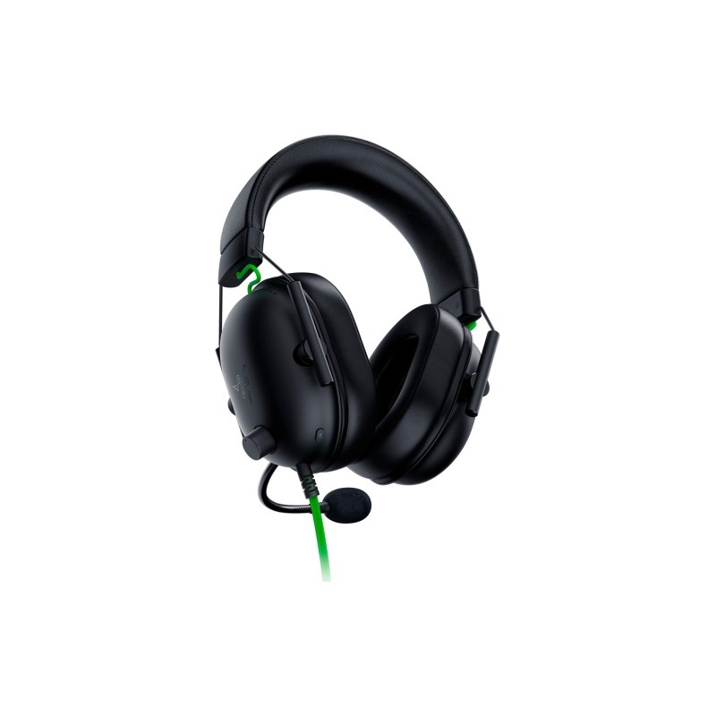 Laidinės žaidimų ausinės Razer RZ04-04570100-R3M1 Blackshark V2 X, Juoda/Žalia