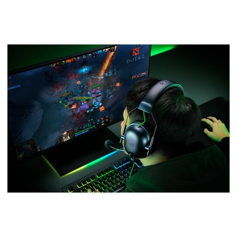 Laidinės žaidimų ausinės Razer RZ04-04570100-R3M1 Blackshark V2 X, Juoda/Žalia