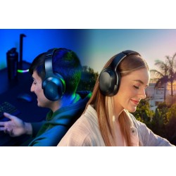 Laidinės/belaidės žaidimų ausinės Razer RZ04-03780100-R3M1 Barracuda Pro, USB Type-C/Bluetooth/Juoda