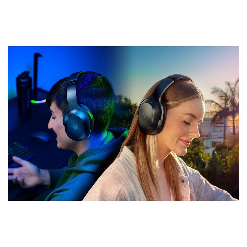Laidinės/belaidės žaidimų ausinės Razer RZ04-03780100-R3M1 Barracuda Pro, USB Type-C/Bluetooth/Juoda