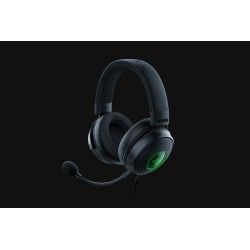 Laidinės žaidimų ausinės Razer RZ04-03770100-R3M1 Kraken V3 HyperSense, USB Type-A, Juoda