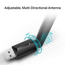 TP-LINK Dual Band USB 2.0 Adapter Archer T2U Plus 2.4GHz/5GHz, 802.11ac, 200+433 Mbps,