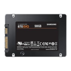 SSD Diskas Samsung 870 EVO MZ-77E500B/EU 2,5inch 500GB read/write:560/530 MB/s Serial ATA III V-NAND