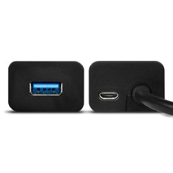 USB šakotuvas AXAGON HUE-S2BP 4x USB3.0 Charging Hub 1.2m Cable, MicroUSB Charging, Incl. AC Adapter