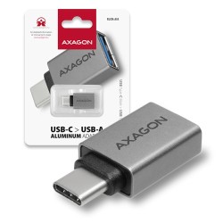 Adapteris AXAGON RUCM-AFA USB 3.0 Type-C Male to USB Type-A Female, ALU