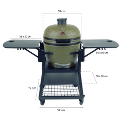 FireBird Kamado Kepsninė 59 cm (23,5 inch) su mobiliu kepimo krepšiu