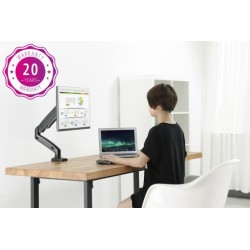 Monitoriaus laikiklis Up Up, matinis juodas 75x75 100x100