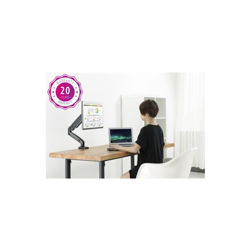 Monitoriaus laikiklis Up Up, matinis juodas 75x75 100x100