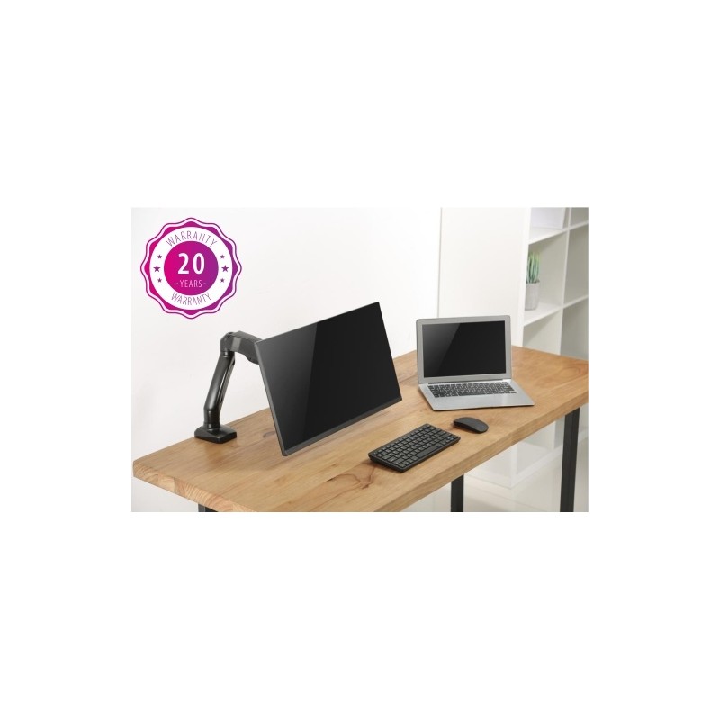 Monitoriaus laikiklis Up Up, matinis juodas 75x75 100x100