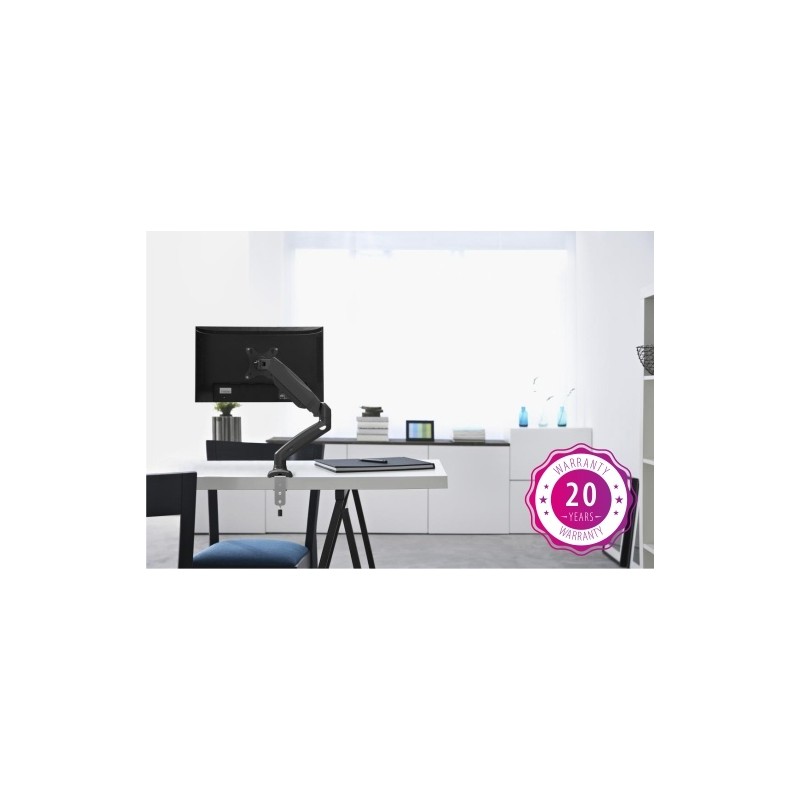 Monitoriaus laikiklis Up Up, matinis juodas 75x75 100x100