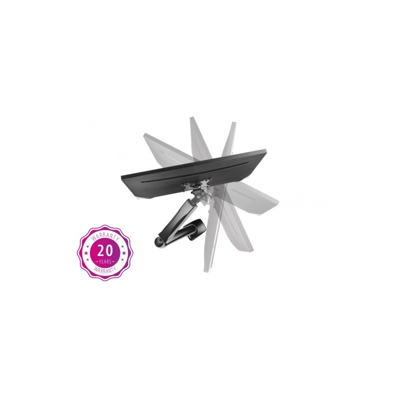 Monitoriaus laikiklis Up Up, matinis juodas 75x75 100x100