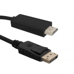 Qoltec DisplayPort v1.2 HDMI 1m, laidas