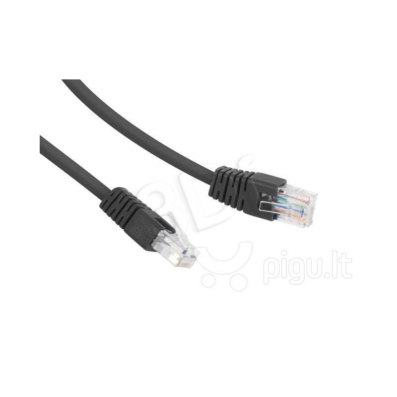 Gembird kabelis RJ45, užp.apv.,5e,UTP,3m juodas