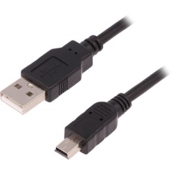 Qoltec USB kabelis 1,8m  A male to Mini USB B male