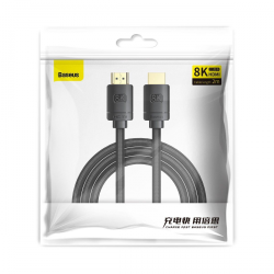 Kabelis Baseus HDMI 2.1 cable 8K 60 Hz 48 Gbps / 4K 120 Hz / 2K 144 Hz 3D eARC QMS