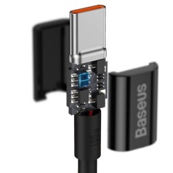 Baseus Superior serijos greitojo įkrovimo duomenų perdavimo kabelis iš USB į C tipo 66W 2 m juodas