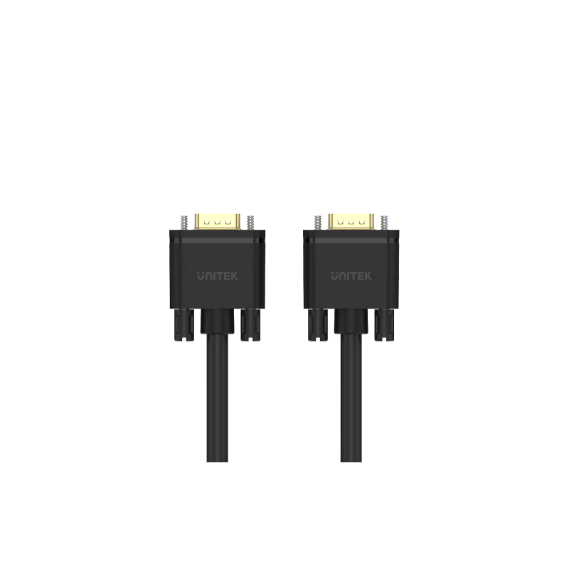 Monitoriaus kabelis VGA 15 Pin (3C+6) 1-30M, Juodas
