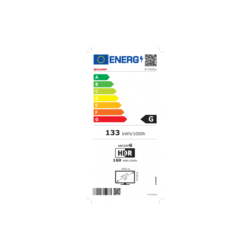 Televizorius SHARP 65DL3EA 65inch (164cm) 4K Ultra HD Smart Android