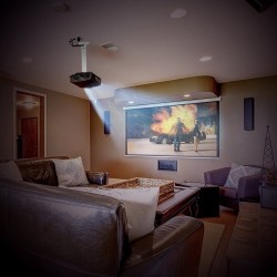 Projektoriaus laikiklis Techly Universal projector ceiling mount 54-90 cm 13.5 kg silver