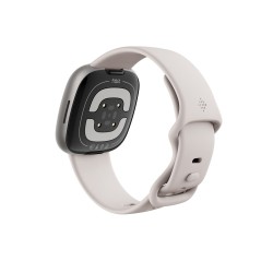 Išmanusis laikrodis Fitbit Sense 2 Lunar White/Platinum (FB521SRWT)