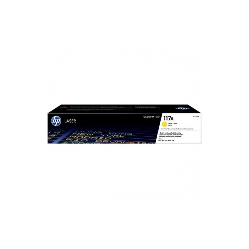 HP CLJ MFP 117A W2072A, geltona kasetė lazeriniams spausdintuvams (SPEC)