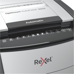 Dokumentų naikiklis Rexel Optimum AutoFeed+ 600X Automatic Cross Cut Paper Shredder 55dB P4