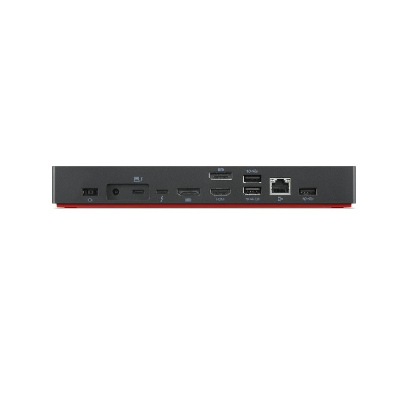 Jungčių stotelė Lenovo 40B00300EU notebook dock/port replicator Wired Thunderbolt 4, Juoda/Raudona