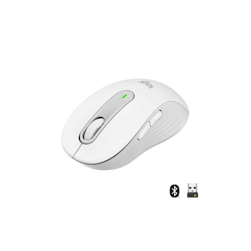 Pelė belaidė Logitech Signature M650 (910-006255) RF Wireless+Bluetooth Optical 2000 DPI, Off-white