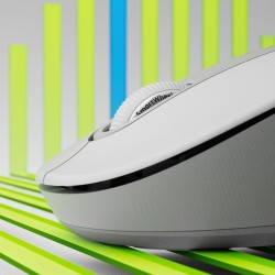 Pelė belaidė Logitech Signature M650 (910-006255) RF Wireless+Bluetooth Optical 2000 DPI, Off-white