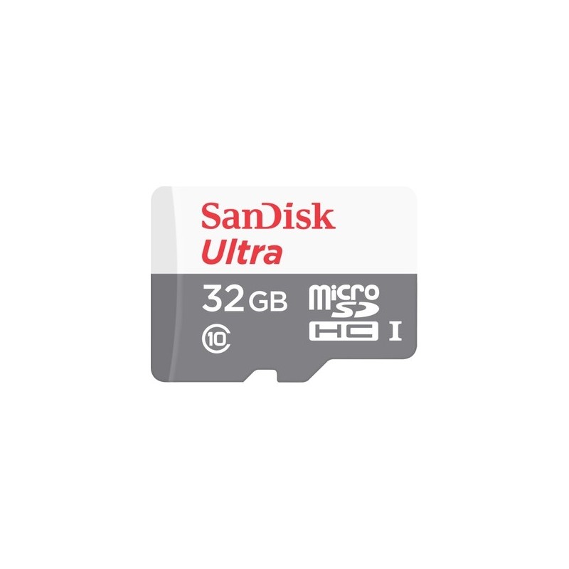 Atminties kortelė SanDisk Ultra microSDHC 32GB 100MB/s Class 10 UHS-I, Grey, White