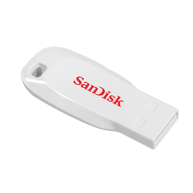 USB atmintinė SanDisk Cruzer Blade USB Flash Drive 16GB, White