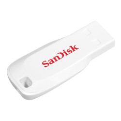 USB atmintinė SanDisk Cruzer Blade USB Flash Drive 16GB, White